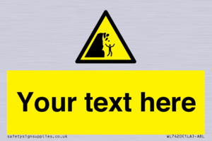 Custom Warning unstable cliff